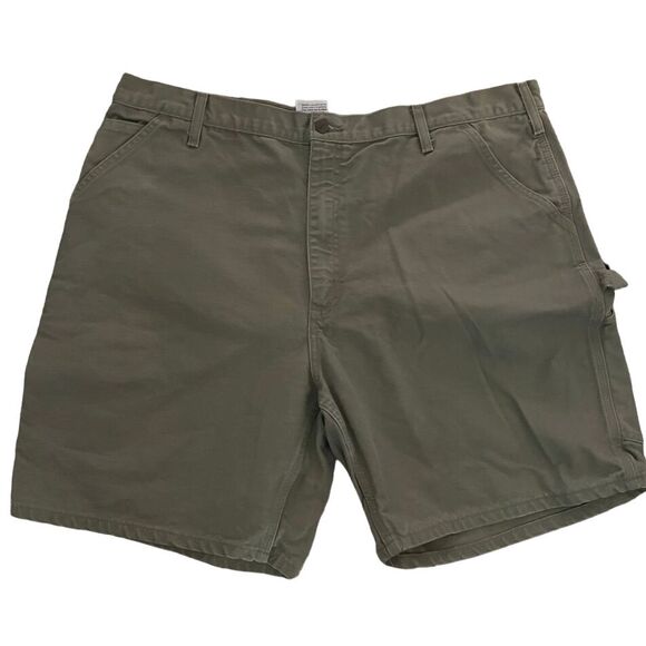 Carhartt Other - Carhartt Men's Sz 42 khaki Cargo Carpenter‎ Shorts Durable thick 100% Cotton